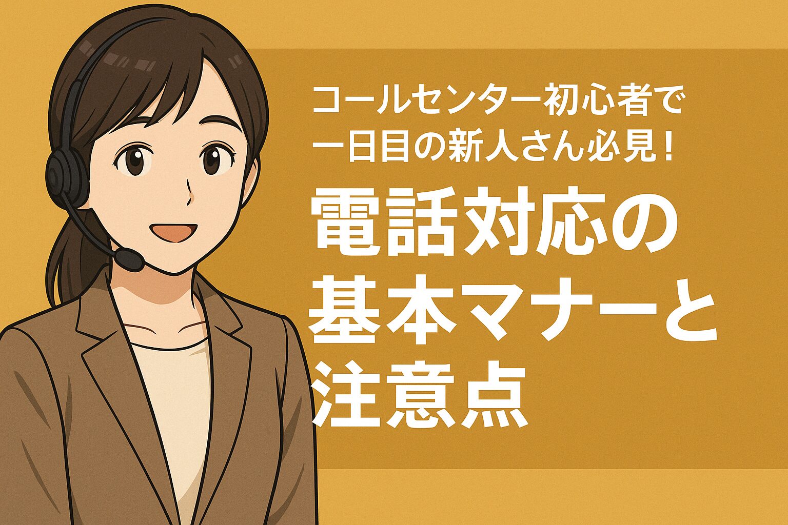 コールセンター初心者で一日目の新人さん必見！電話対応の基本マナーと注意点