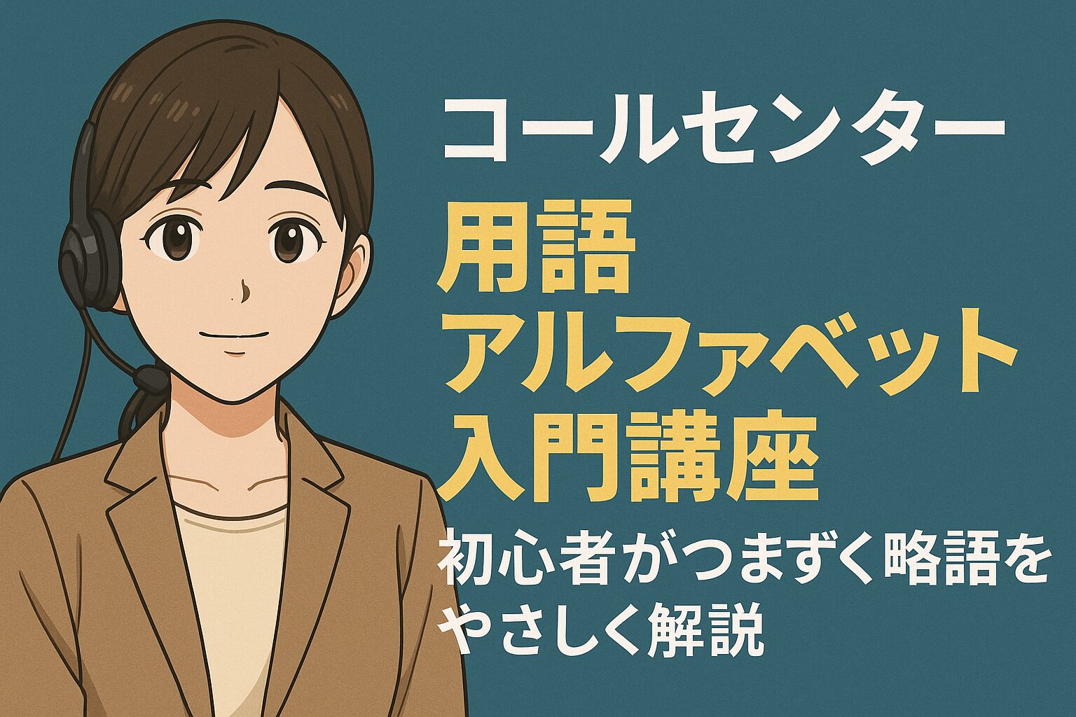 コールセンター 用語 アルファベット入門講座 | 初心者がつまずく略語