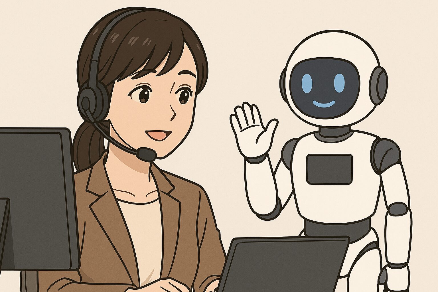 (コールセンタ)AIを使いこなす”デジタル共存型”のスタンスを意識する