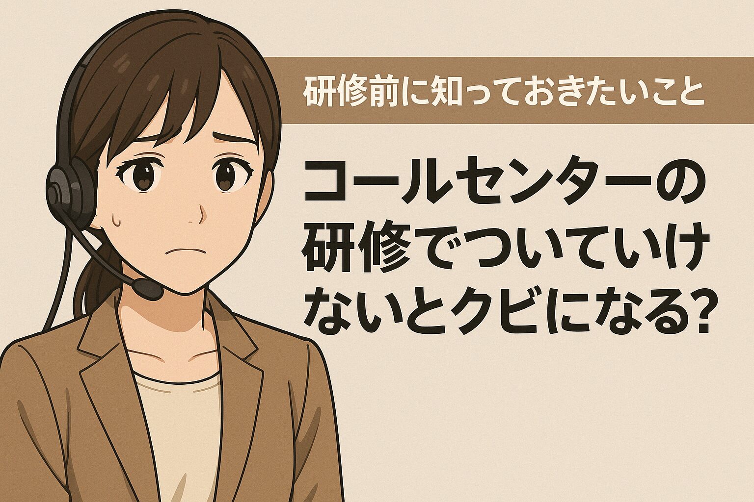 コールセンターの研修でついていけないとクビになる？研修前に知っておきたいこと