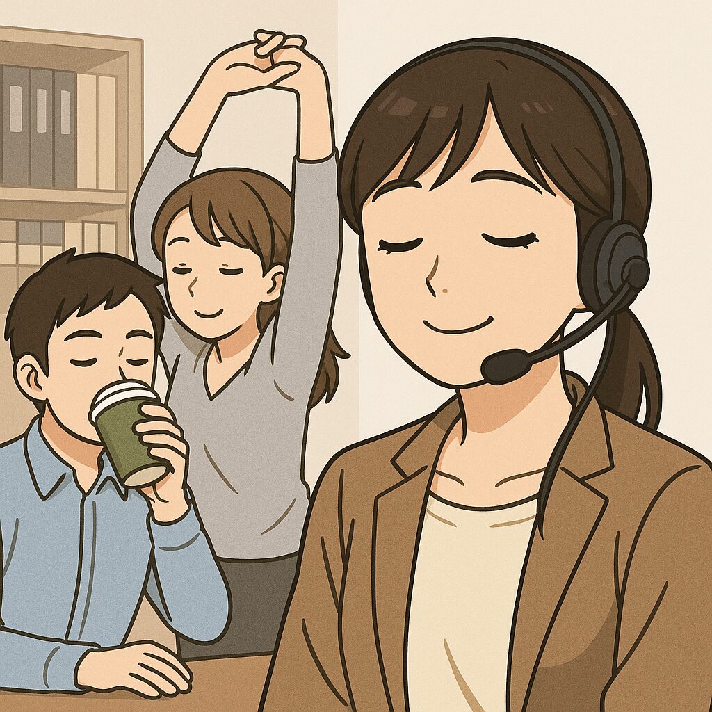 コールセンターアロマでリラックス