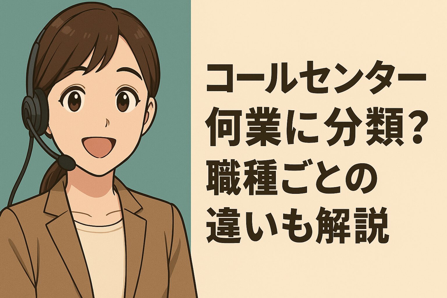 コールセンター 何業に分類？職種ごとの違いも解説