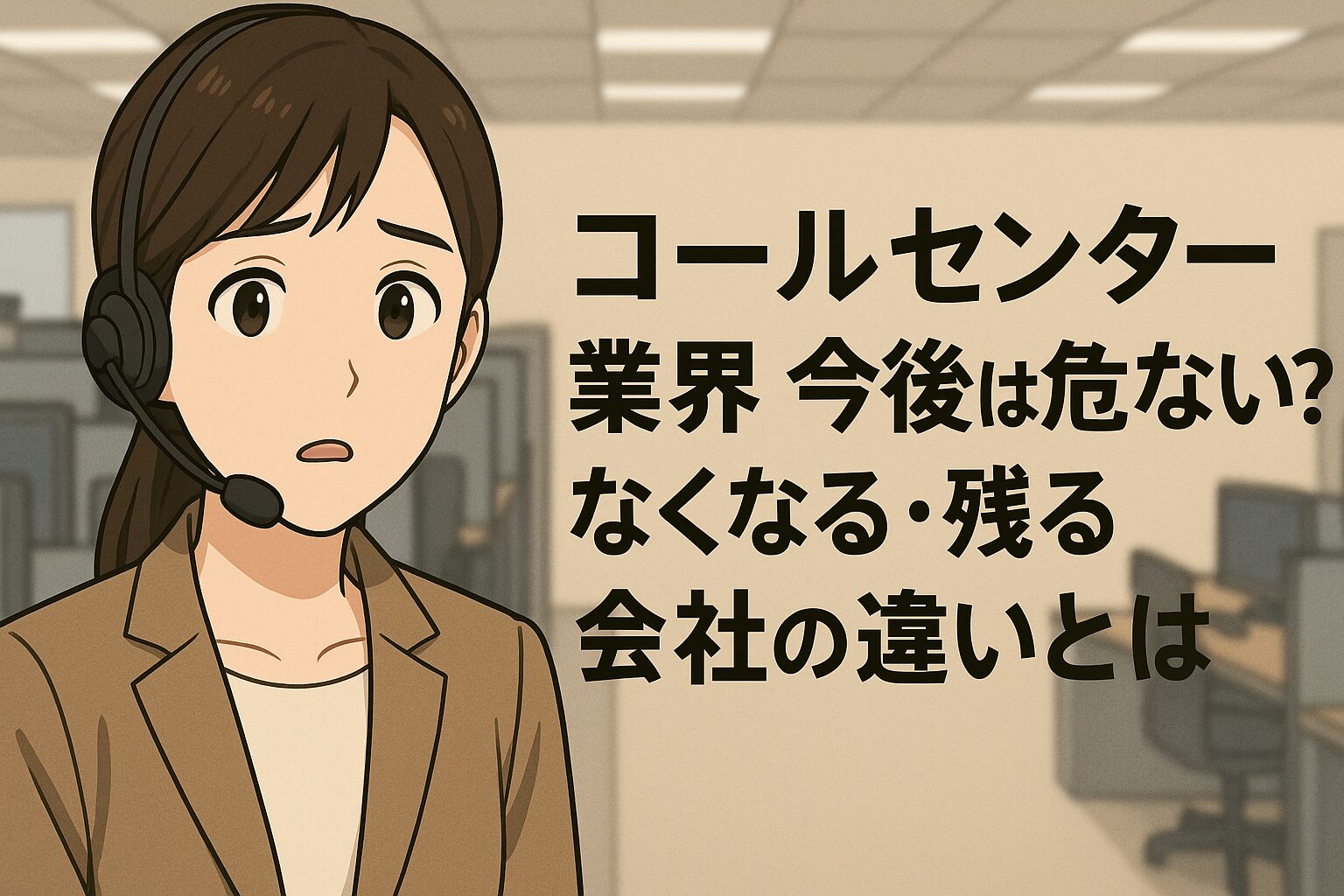 コールセンター 業界 今後は危ない？なくなる・残る会社の違いとは？