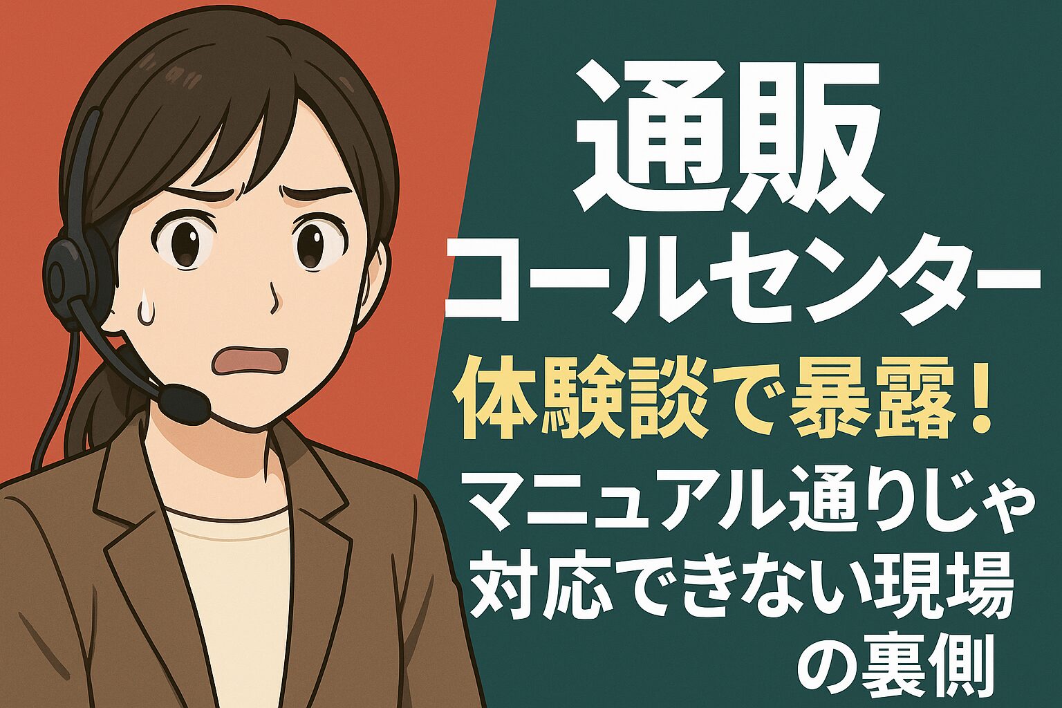 通販 コールセンター 体験談で暴露！マニュアル通りじゃ対応できない現場の裏側