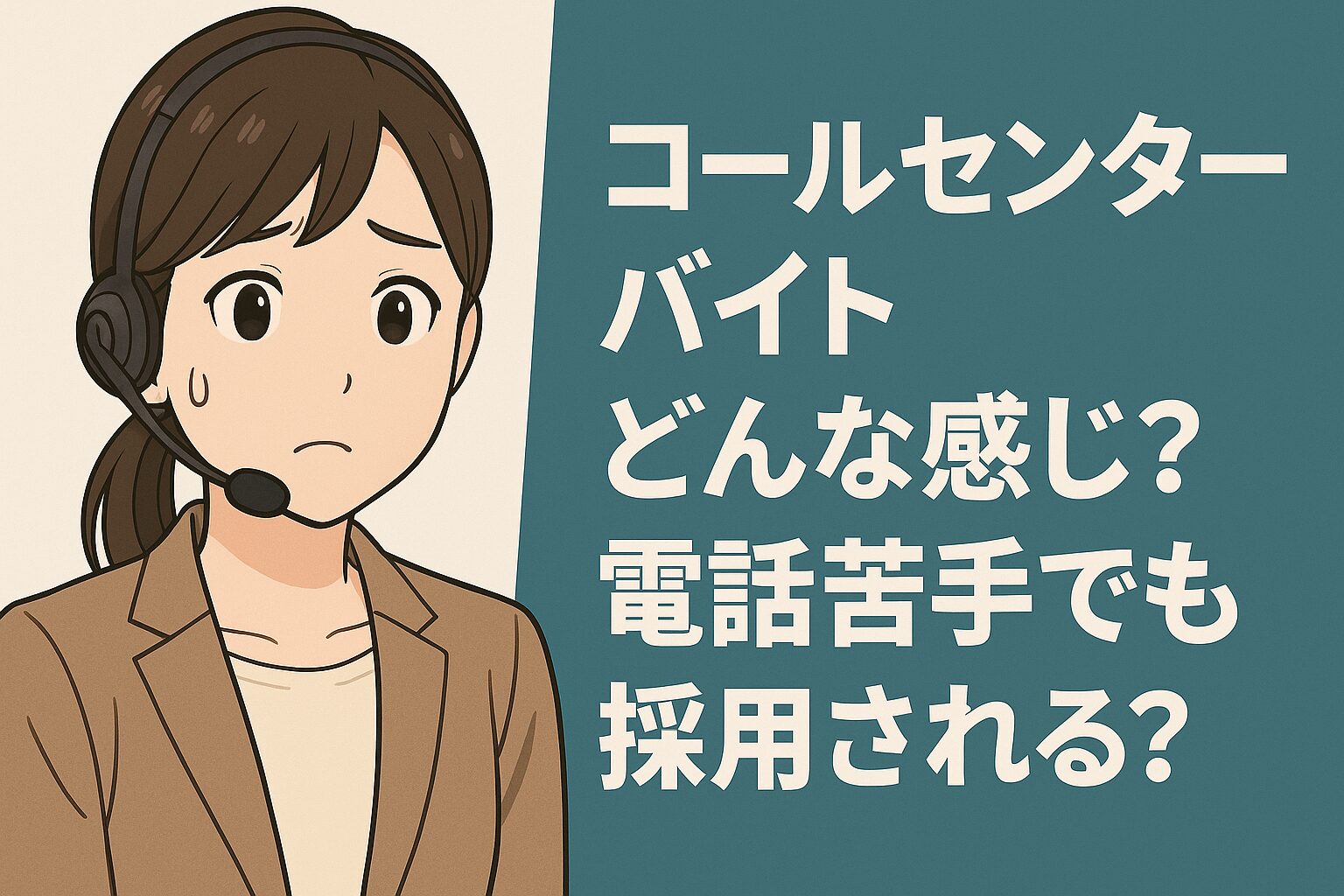 コールセンター バイト どんな感じ？電話苦手でも採用される？