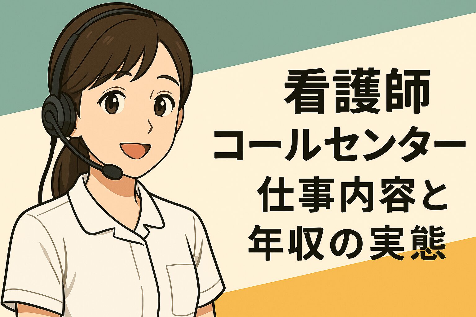 看護師 コールセンター 仕事内容と年収の実態