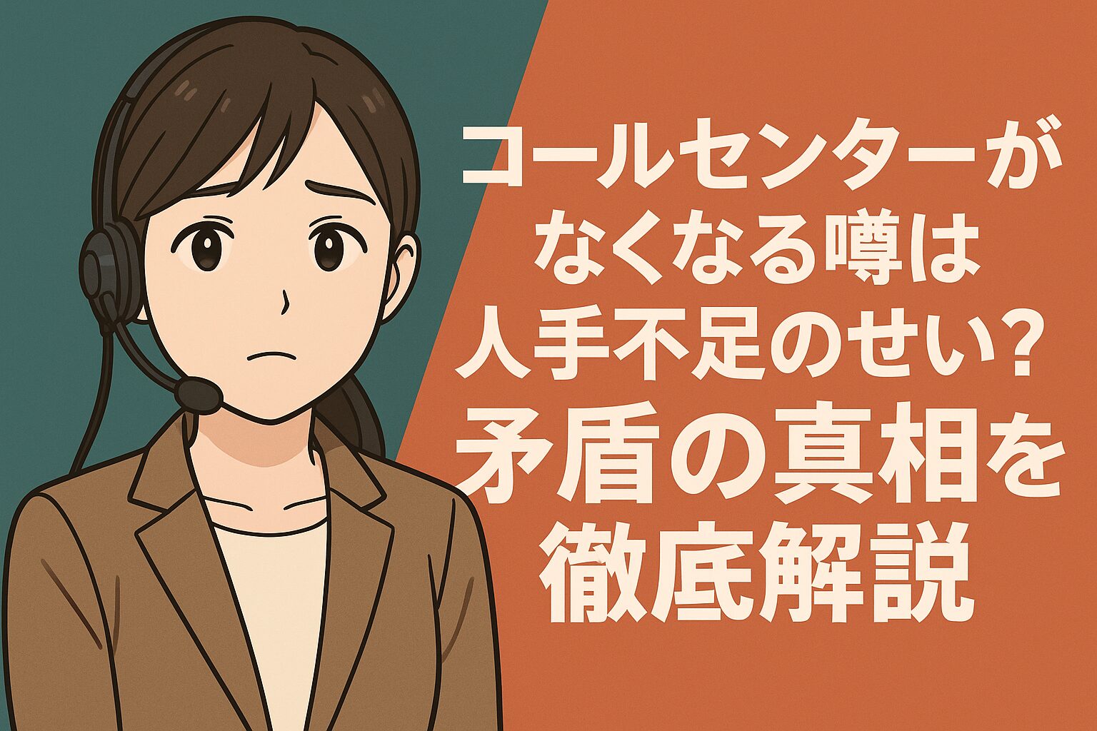 コールセンターがなくなる噂は人手不足のせい？矛盾の真相を徹底解説
