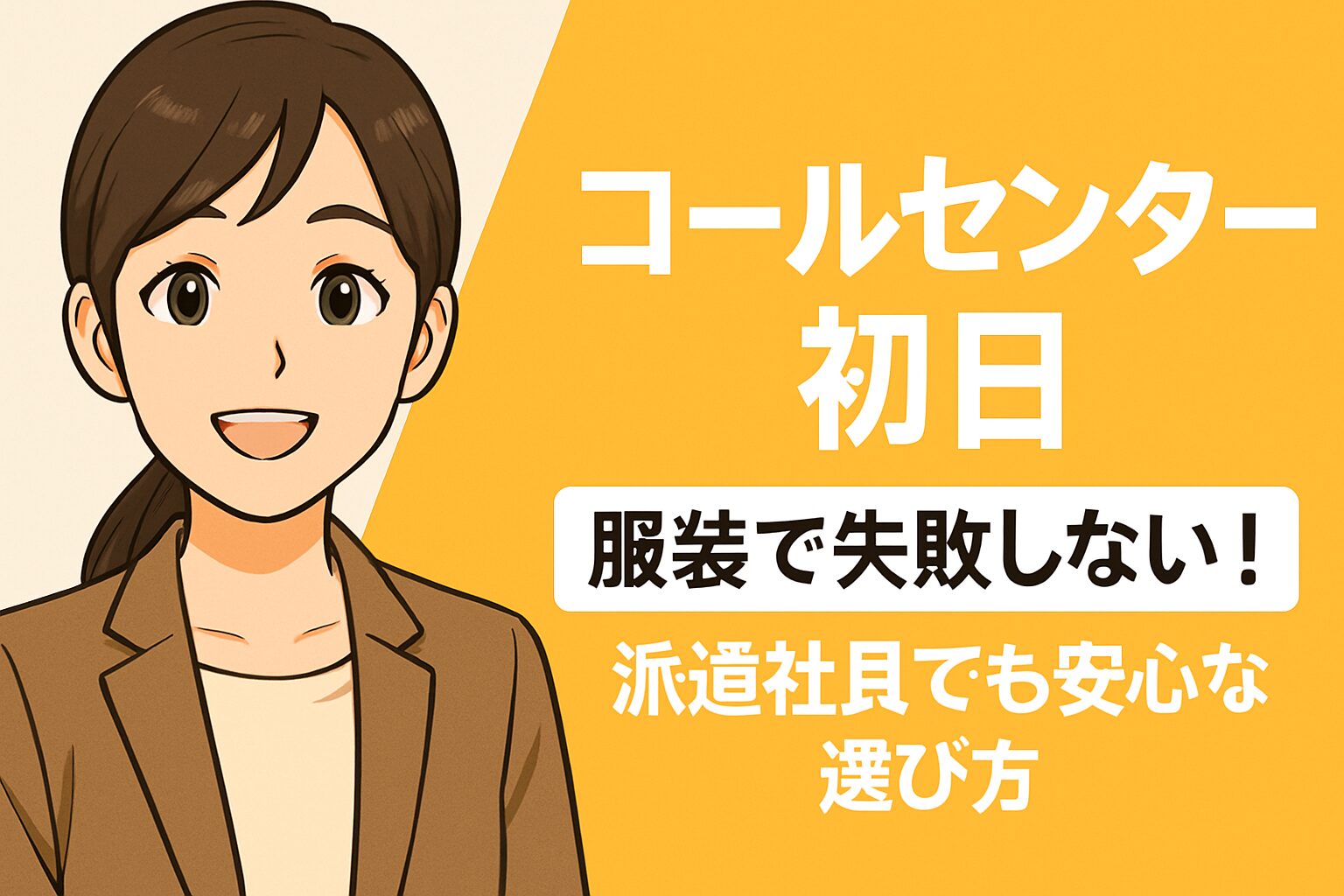 コールセンター 初日 服装で失敗しない！派遣社員でも安心な選び方