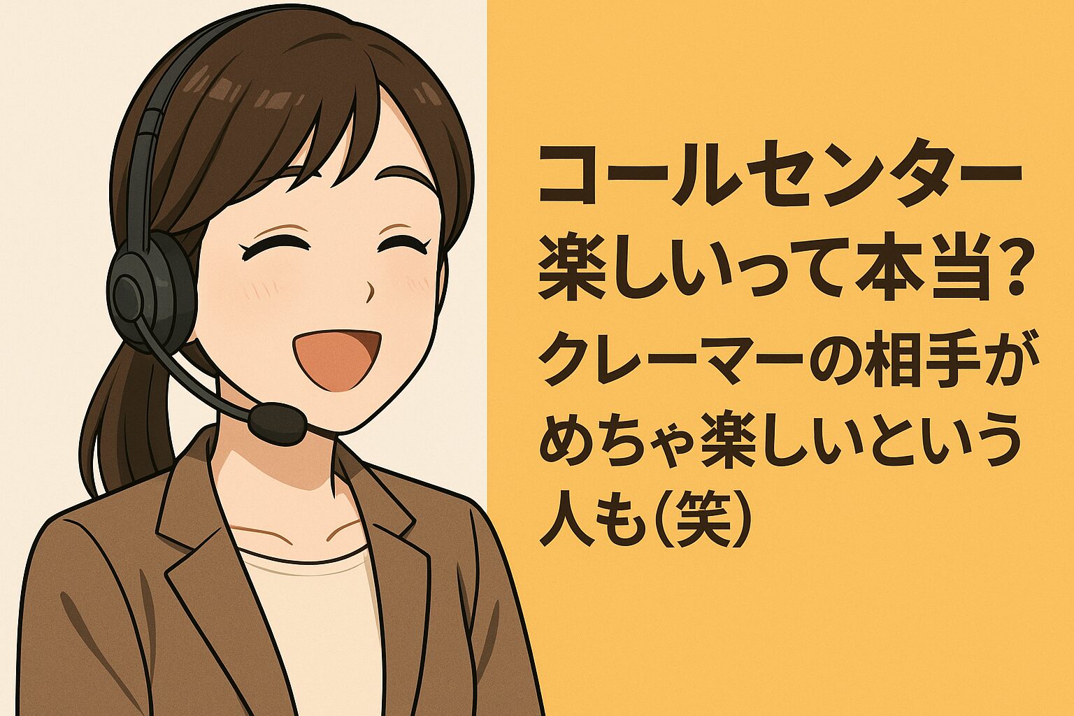 コールセンター 楽しいって本当？クレーマーの相手がめちゃ楽しいという人も（笑）