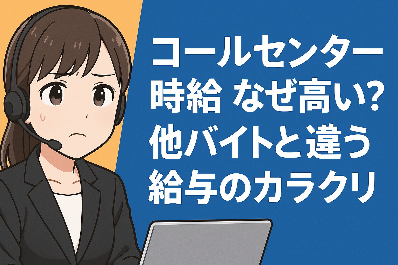 コールセンター 時給 なぜ高い？他バイトと違う給与のカラクリ