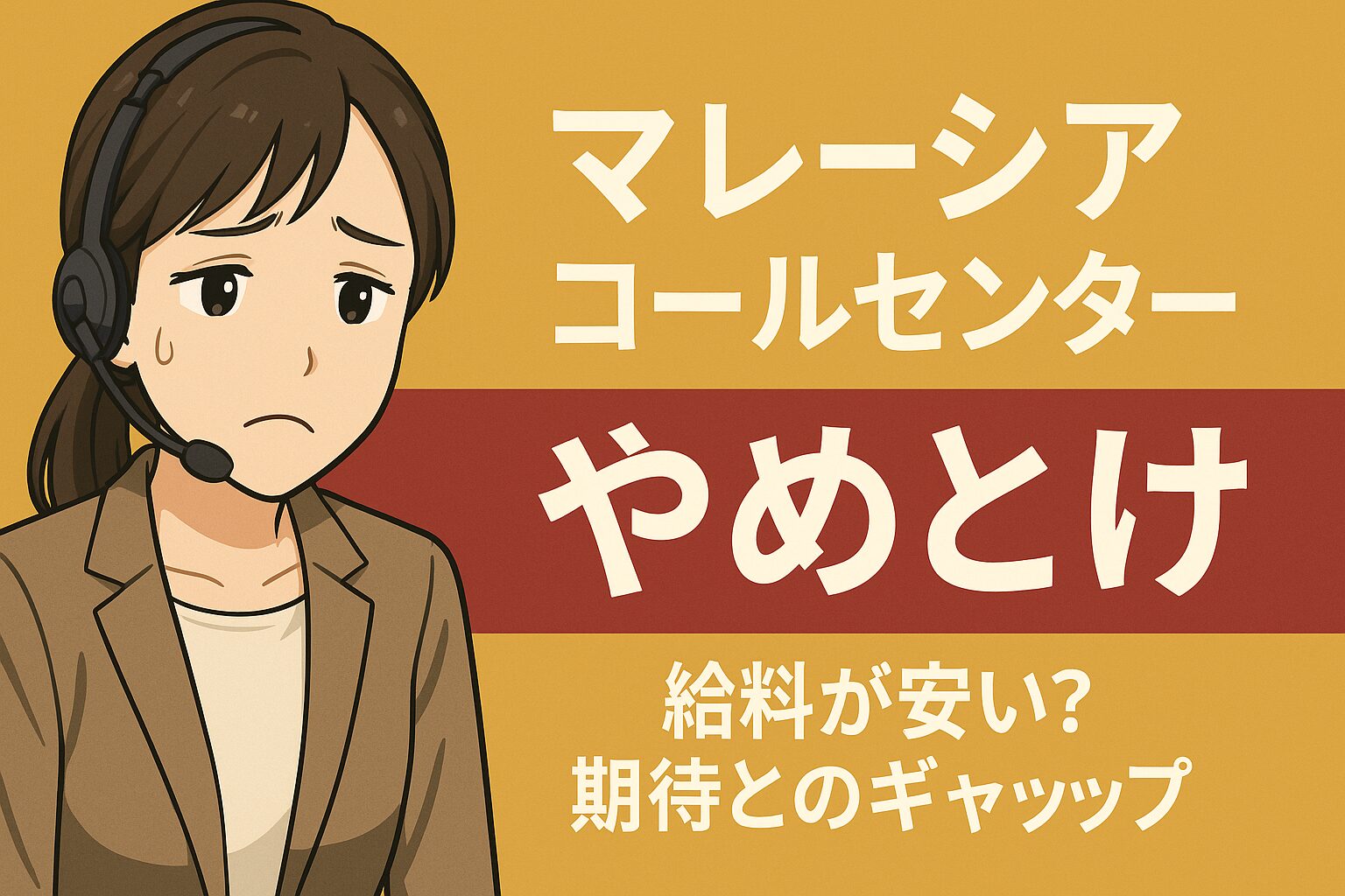 マレーシア コールセンター やめとけ｜給料が安い？期待とのギャップ