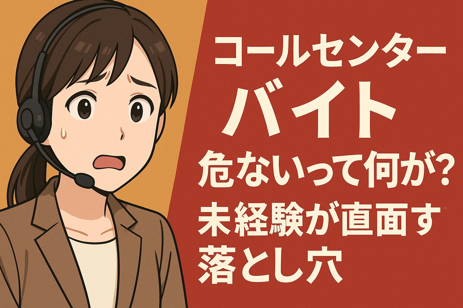 コールセンター バイト 危ないって何が？未経験が直面する落とし穴