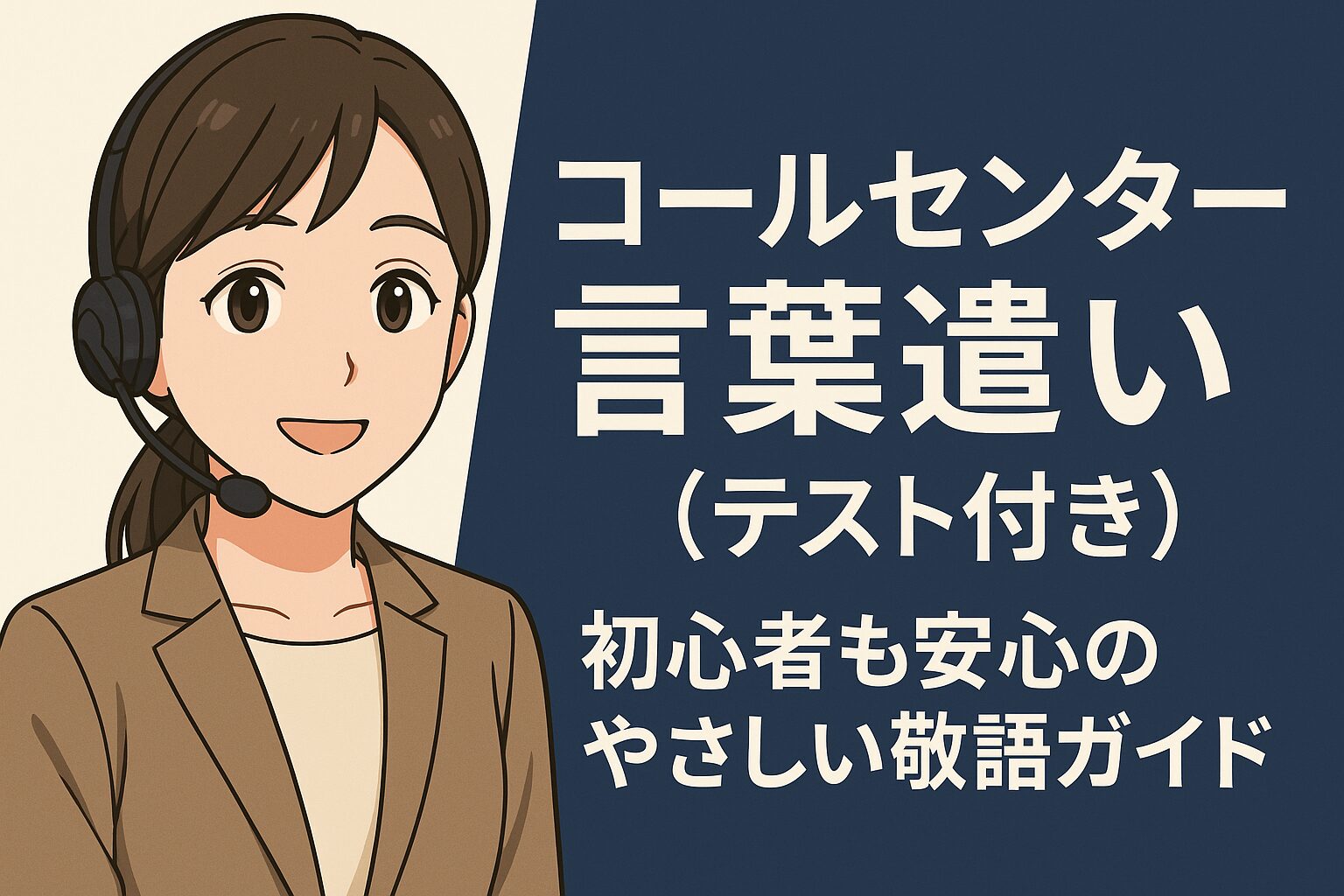 コールセンター 言葉遣い（テスト付き）初心者も安心のやさしい敬語ガイド